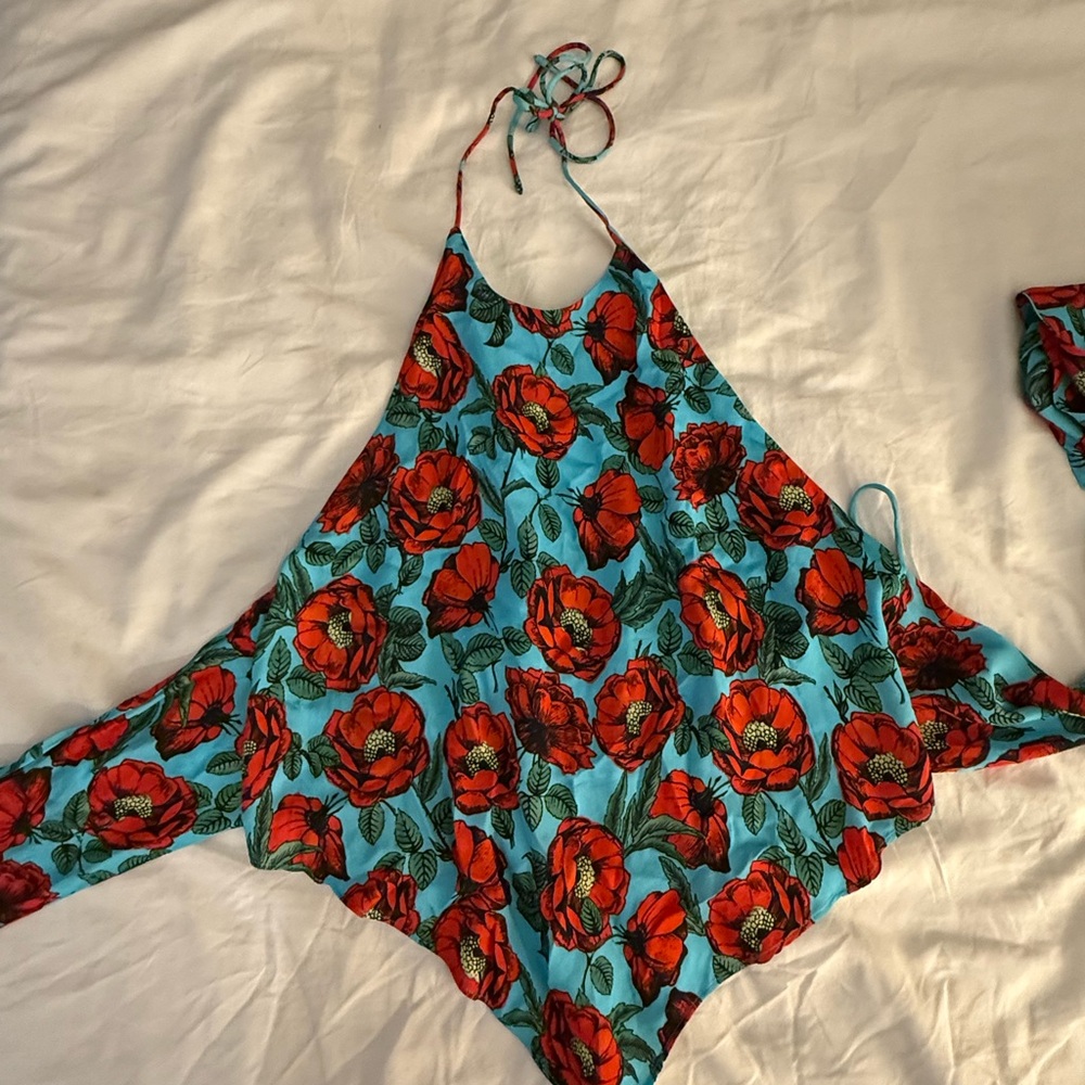 Alice & Olivia Backless Tie Top